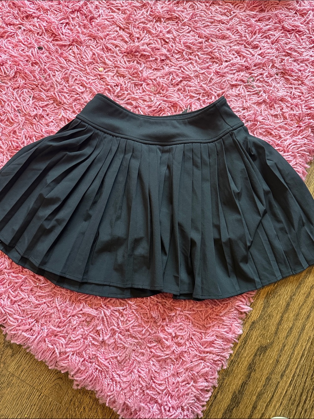 abercrombie kids Black Pleated Circle Skater Skirt